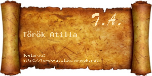 Török Atilla névjegykártya